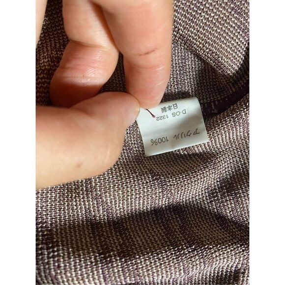 Ichibang Women's Knitted Long Sleeve Abstract Print Tan Sweater Size M - Picture 5 of 7